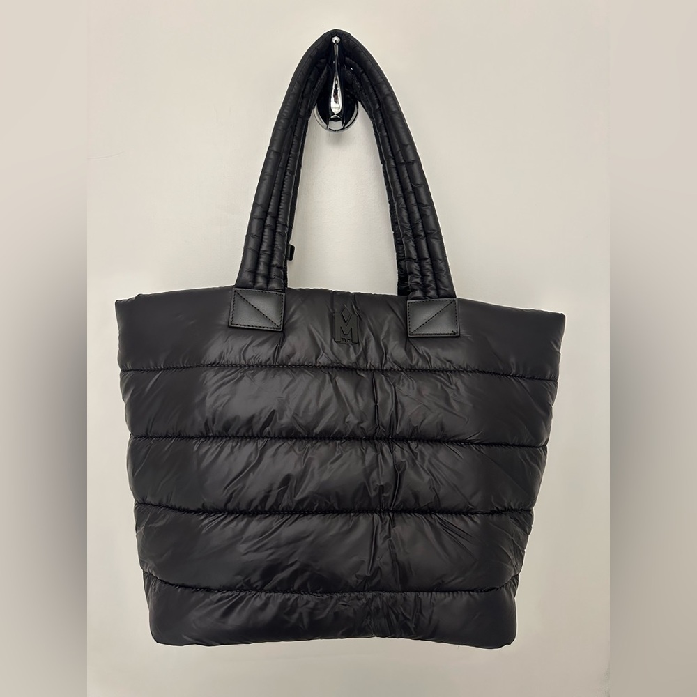 Mackage Black Puffer Tote Bag